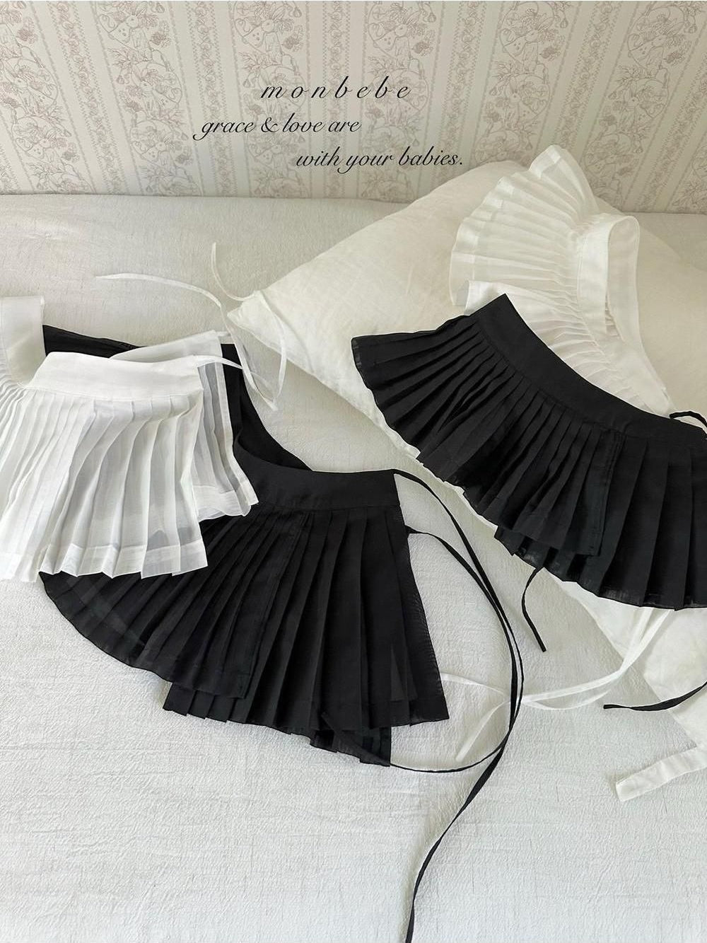 Layered Pleat Apron [monbebe]（2026AW） 5