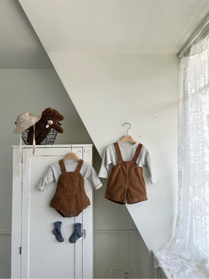Royal Corduroy Baby Bodysuit [monbebe]（2026AW） 8