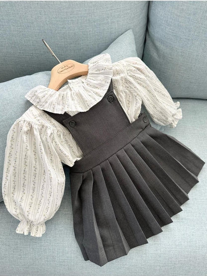Louis Pleat Suspender Skirt [monbebe]（2026AW） 5