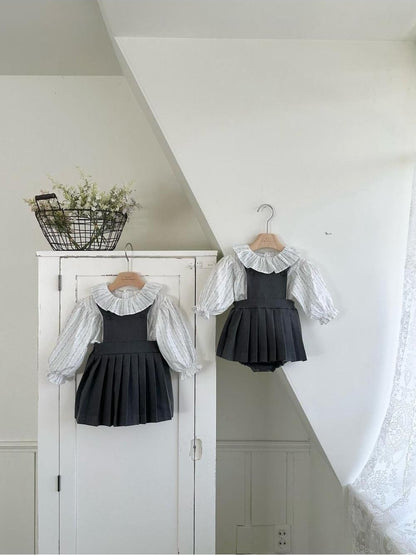 Louis Pleat Suspender Skirt [monbebe]（2026AW） 6