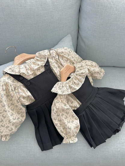 Louis Pleat Suspender Skirt [monbebe]（2026AW） 8
