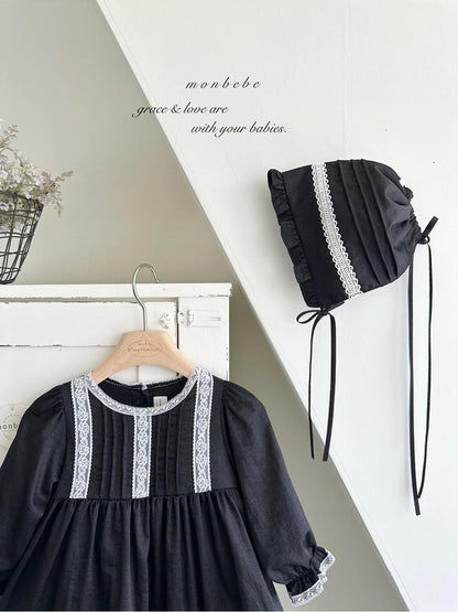 Satin Pintuck Baby Dress [monbebe]（2026AW） 6