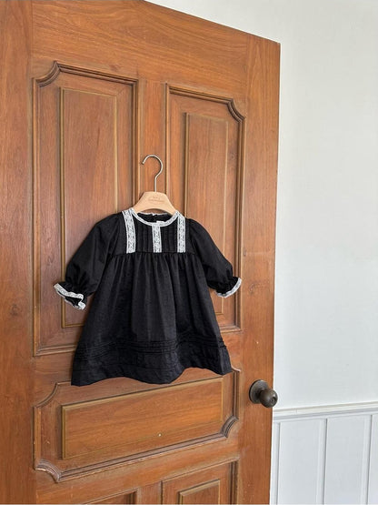 Satin Pintuck Baby Dress [monbebe]（2026AW） 7