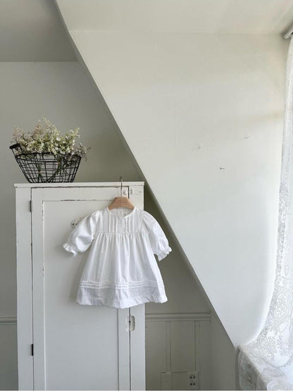Satin Pintuck Baby Dress [monbebe]（2026AW） 8