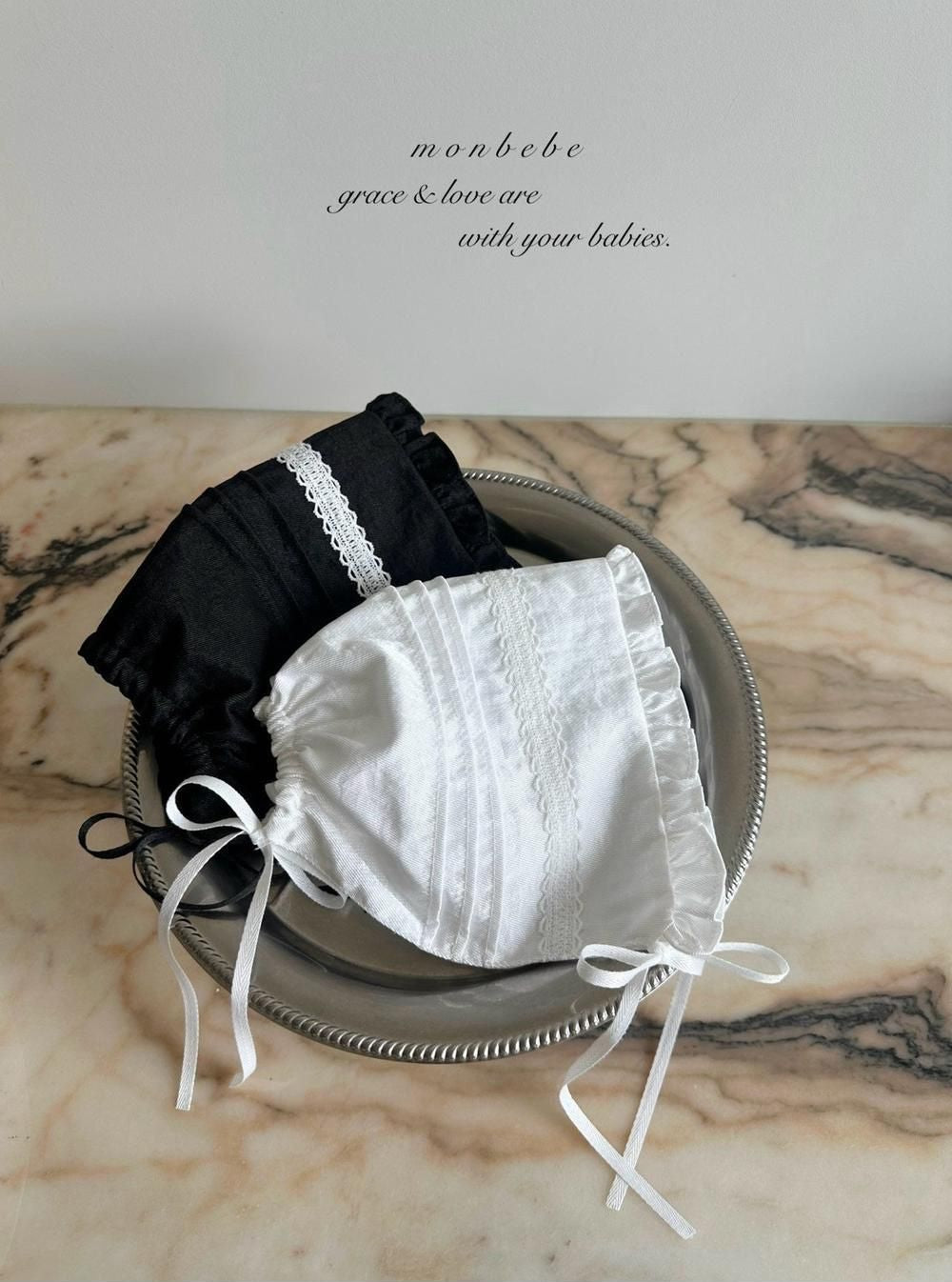 Satin Pintuck Bonnet [monbebe]（2026AW） 2