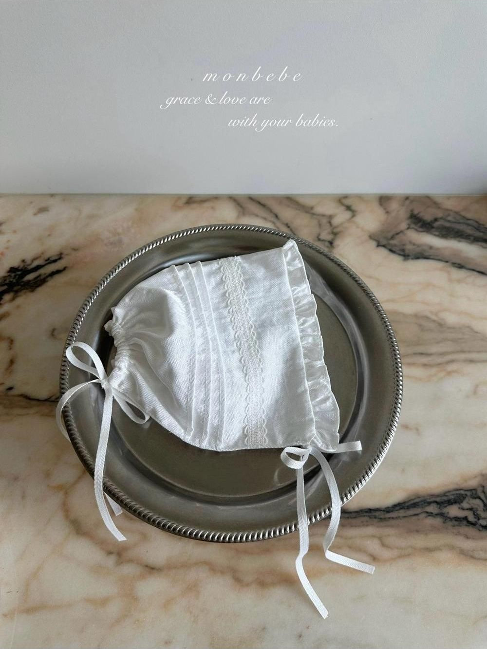 Satin Pintuck Bonnet [monbebe]（2026AW） 6