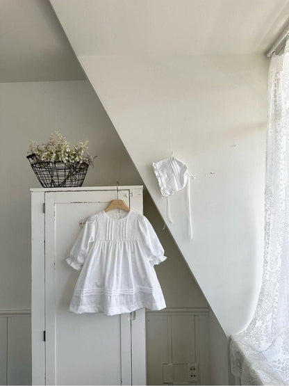 Satin Pintuck Kids Dress [monbebe]（2026AW） 6