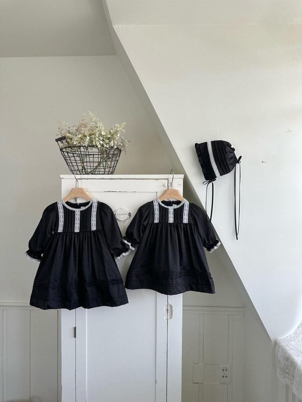 Satin Pintuck Kids Dress [monbebe]（2026AW） 7