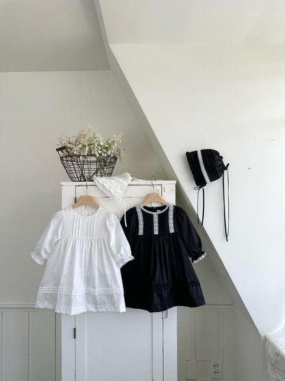 Satin Pintuck Kids Dress [monbebe]（2026AW） 8