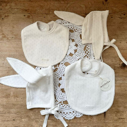 Jacquard Cotton Bunny Bonnet [monbebe]（2026AW） 1
