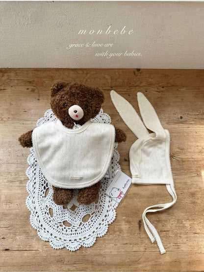Jacquard Cotton Bib [monbebe]（2026AW） 3