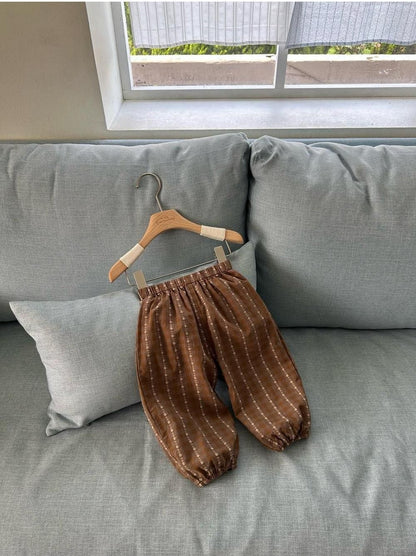 Small Flower Check Jogger Pants [monbebe]（2026AW） 13