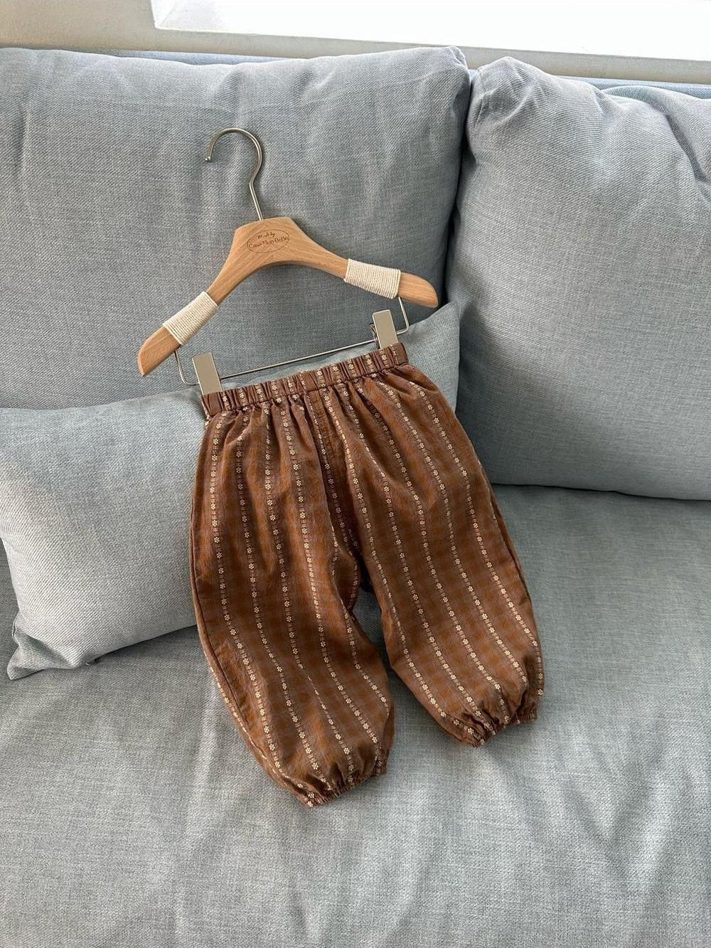 Small Flower Check Jogger Pants [monbebe]（2026AW） 15