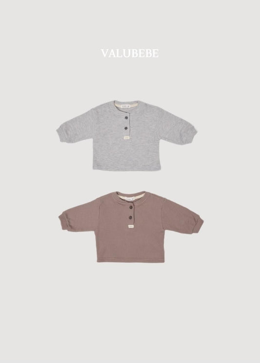 Mini Waffle Button Tee [Valubebe]（2026AW） 3
