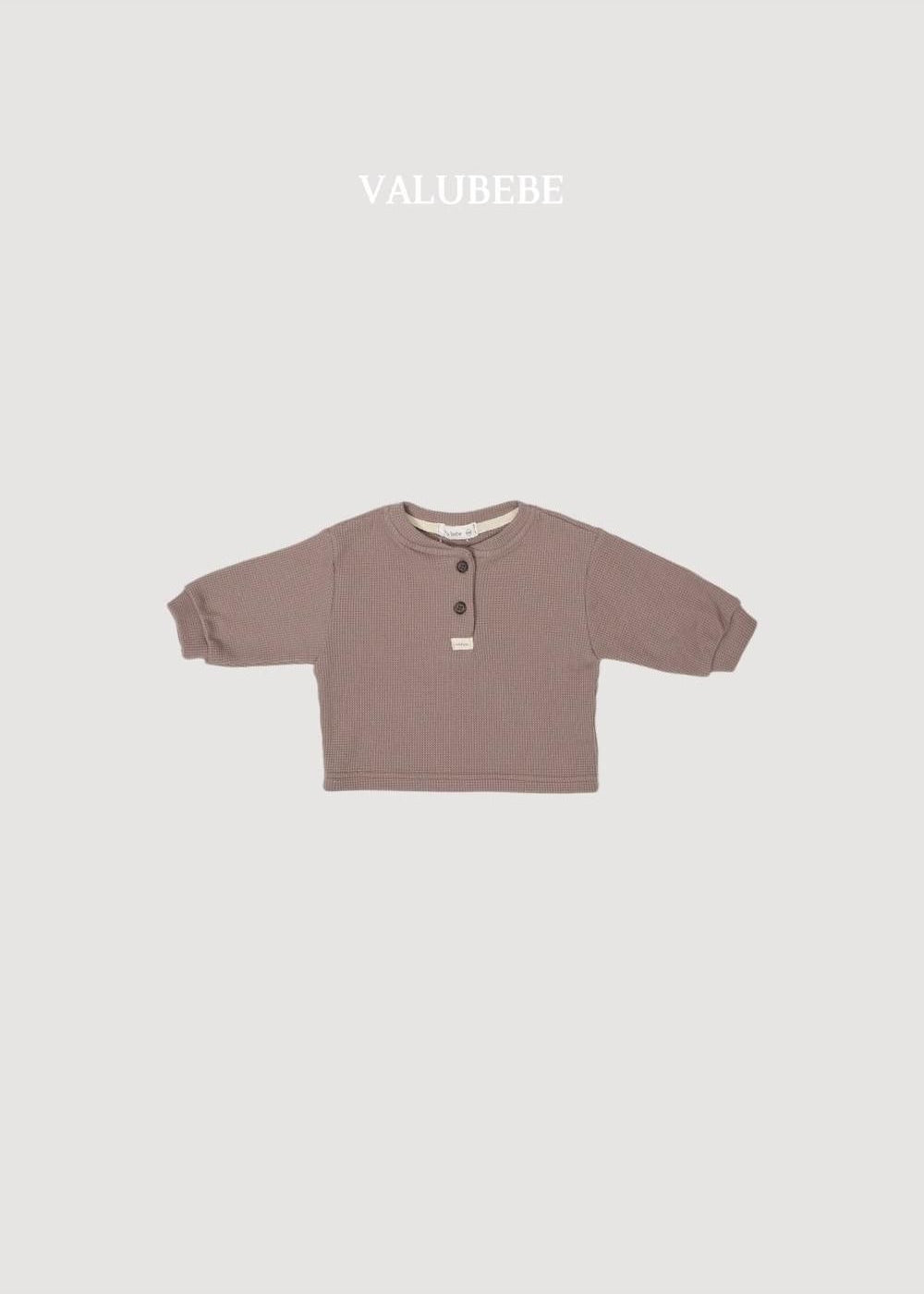 Mini Waffle Button Tee [Valubebe]（2026AW） 5