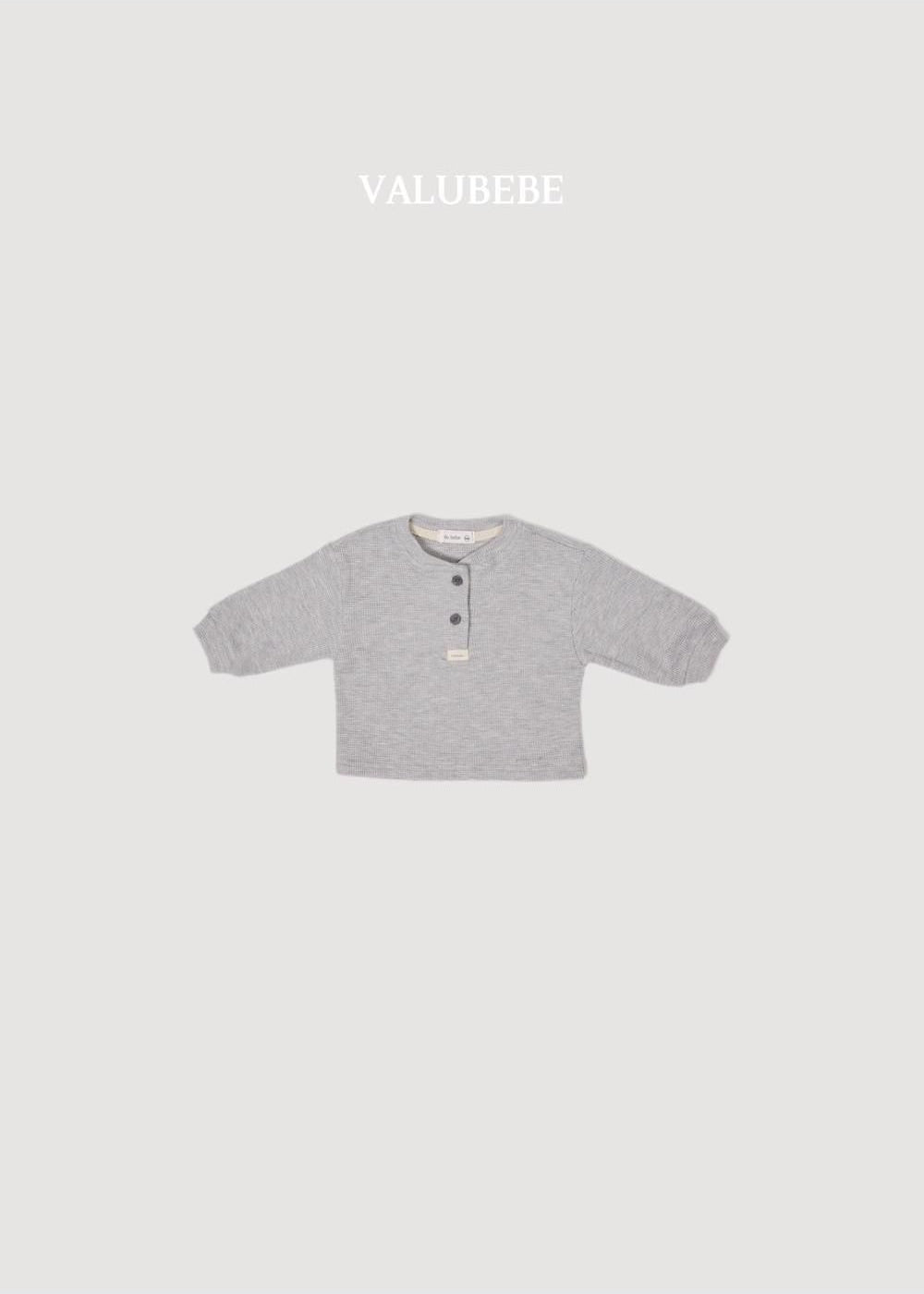 Mini Waffle Button Tee [Valubebe]（2026AW） 6