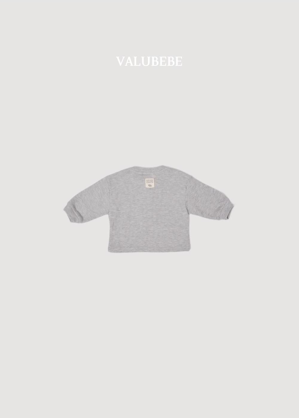 Mini Waffle Button Tee [Valubebe]（2026AW） 7