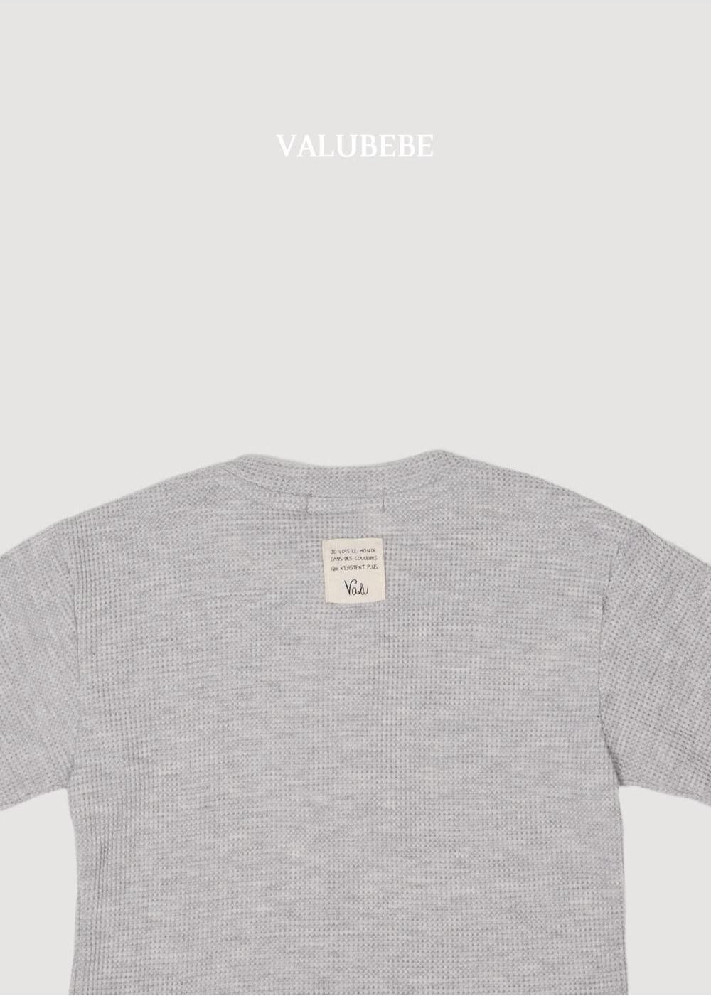 Mini Waffle Button Tee [Valubebe]（2026AW） 9