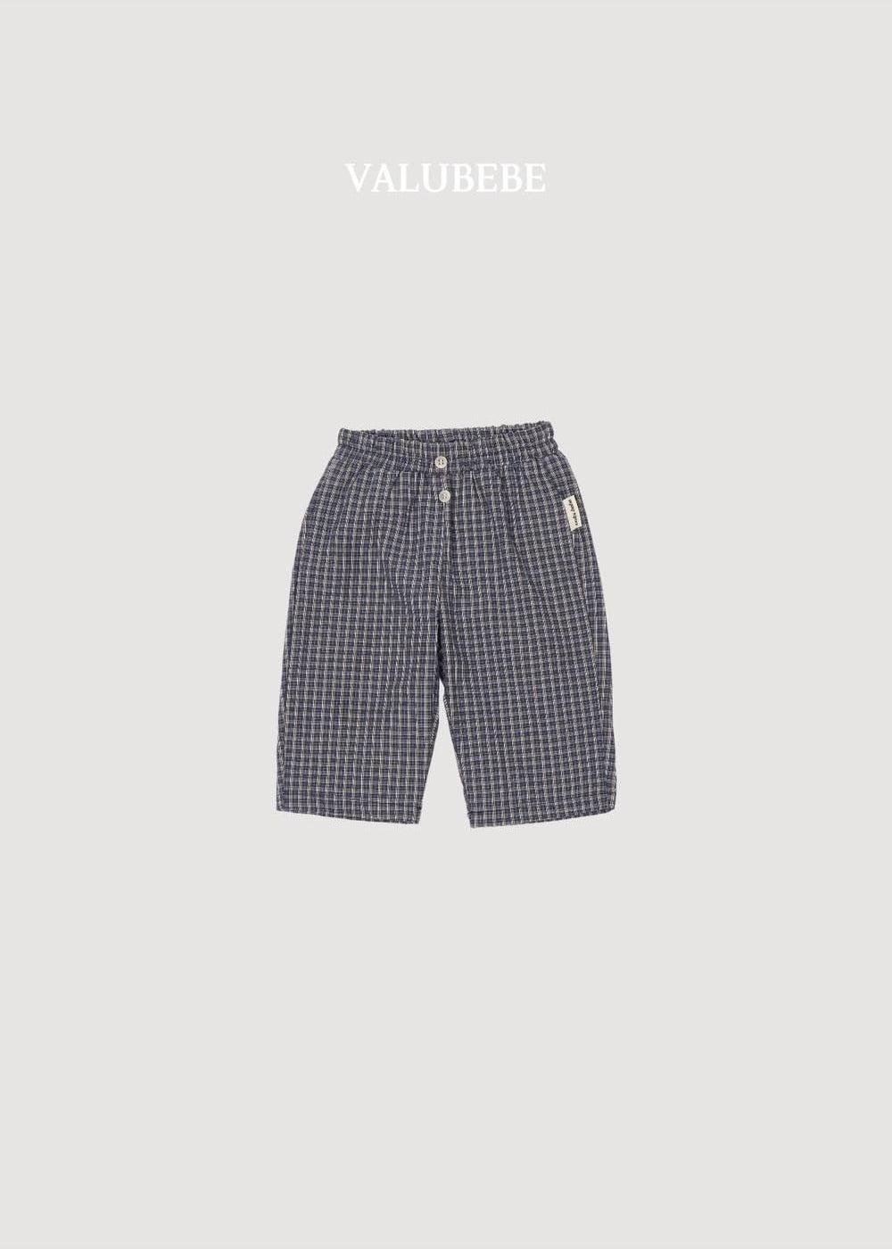 Button Chino Pants Check [Valubebe]（2026AW） 5