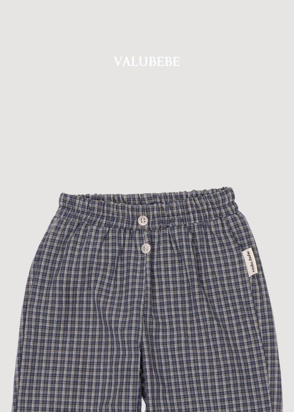 Button Chino Pants Check [Valubebe]（2026AW） 7