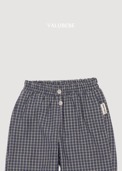 Button Chino Pants Check [Valubebe]（2026AW） 7