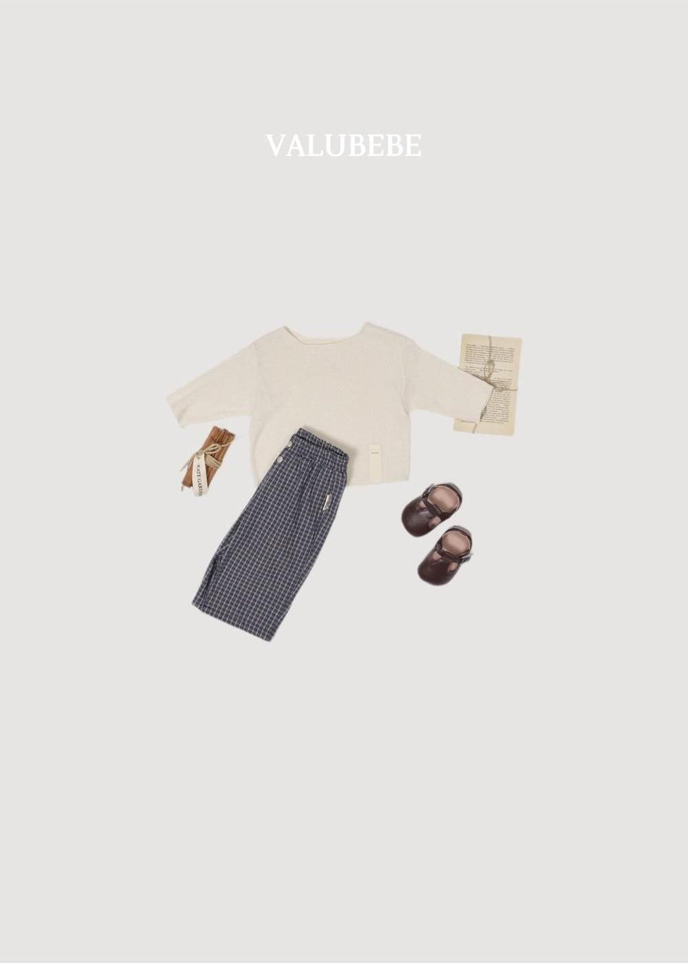 Button Chino Pants Check [Valubebe]（2026AW） 8