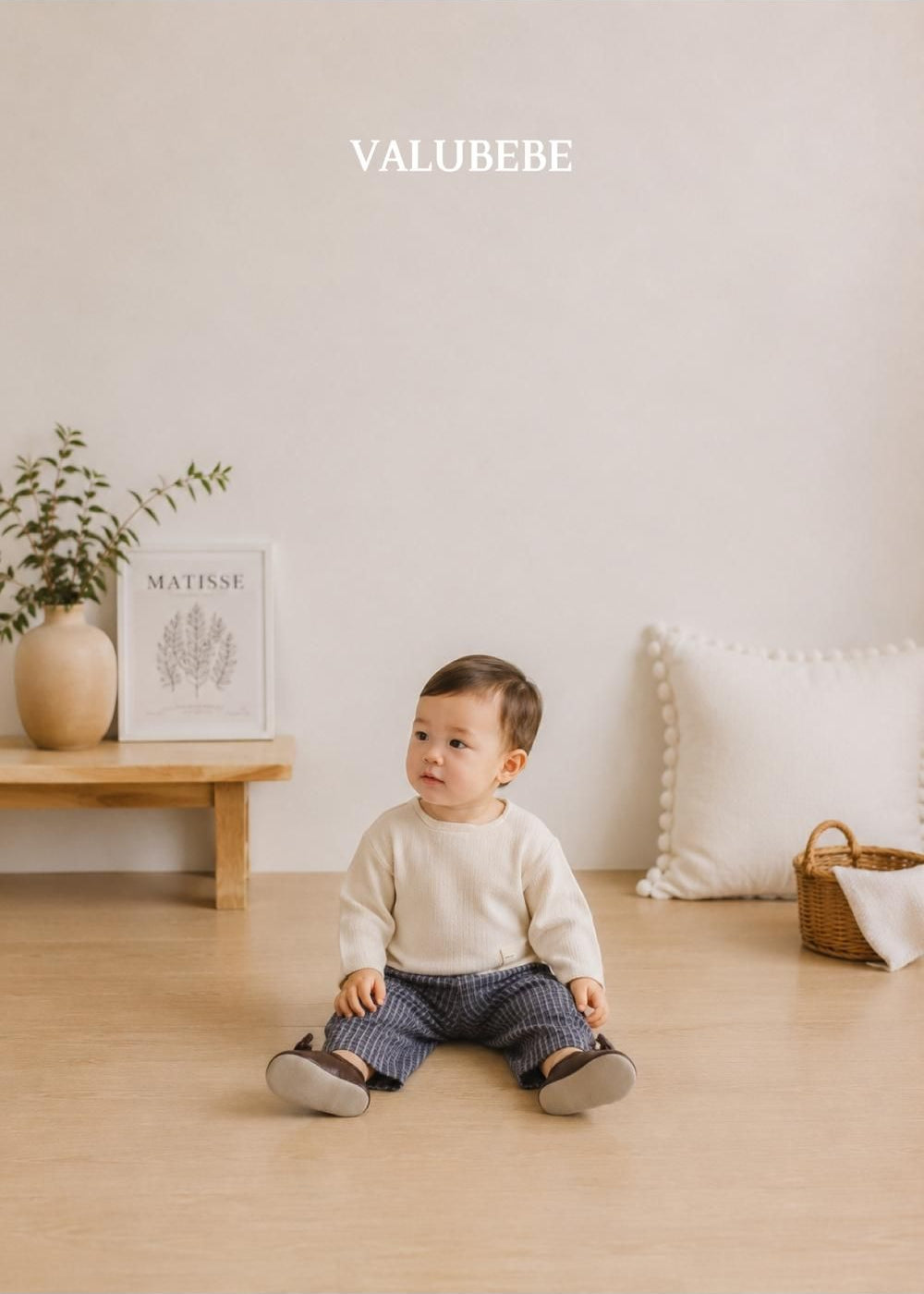 Button Chino Pants Check [Valubebe]（2026AW） 12