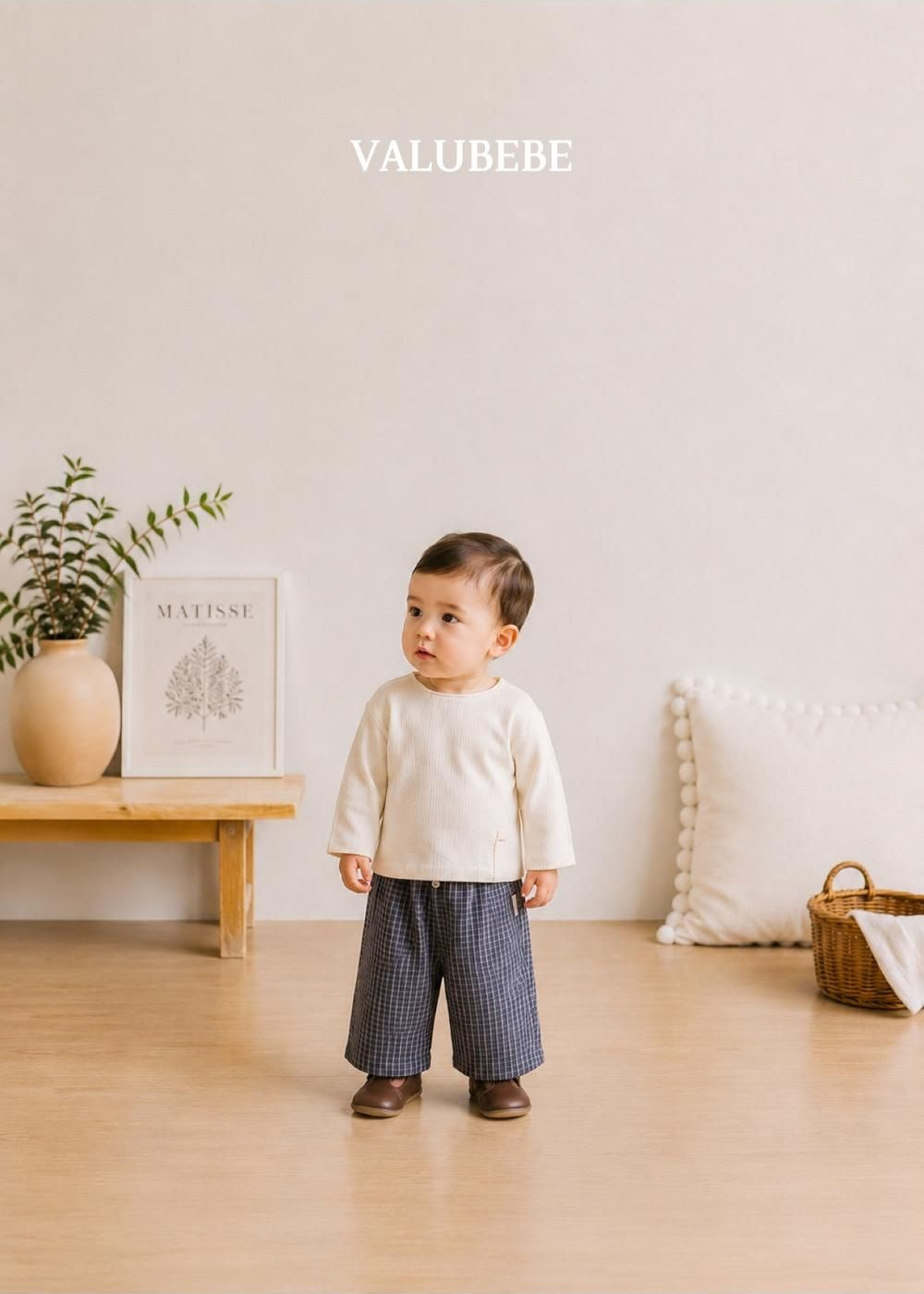 Button Chino Pants Check [Valubebe]（2026AW） 13
