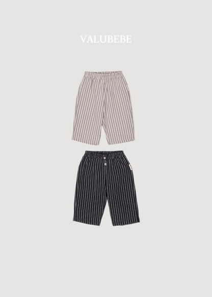 Button Chino Pants Stripe [Valubebe]（2026AW） 3