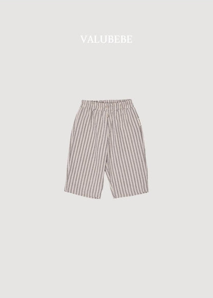 Button Chino Pants Stripe [Valubebe]（2026AW） 4