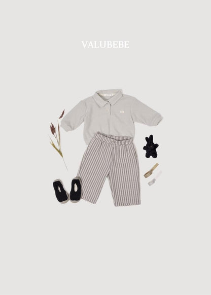 Button Chino Pants Stripe [Valubebe]（2026AW） 10