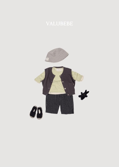 Button Chino Pants Stripe [Valubebe]（2026AW） 11