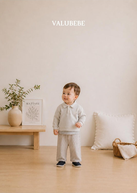 Button Chino Pants Stripe [Valubebe]（2026AW） 14