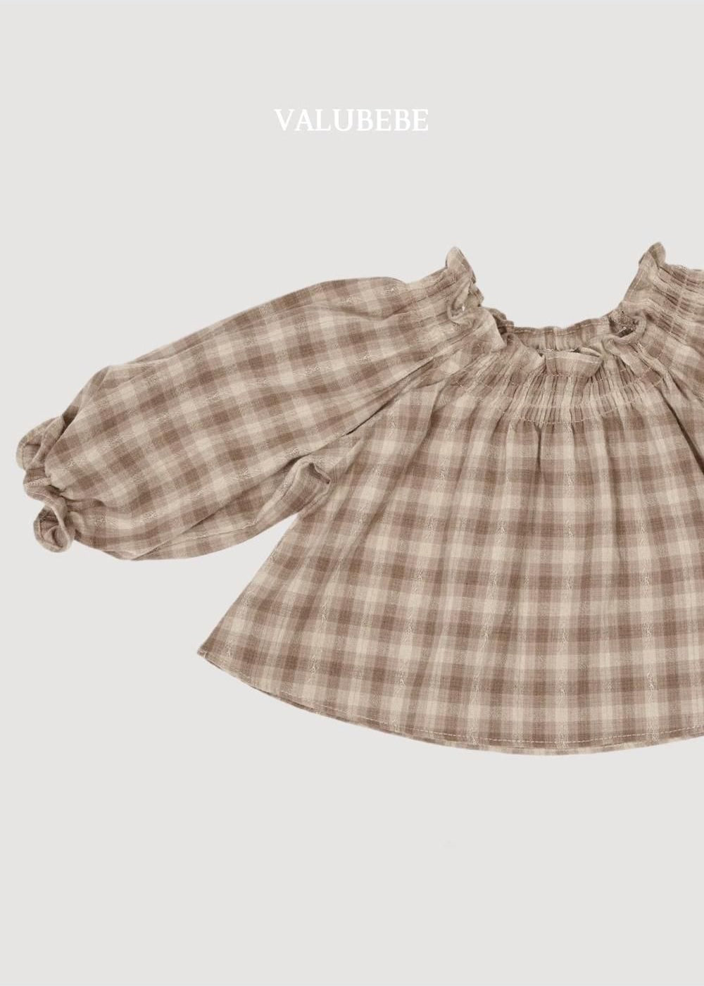 Dudi Check Smock Blouse [Valubebe]（2026AW） 4