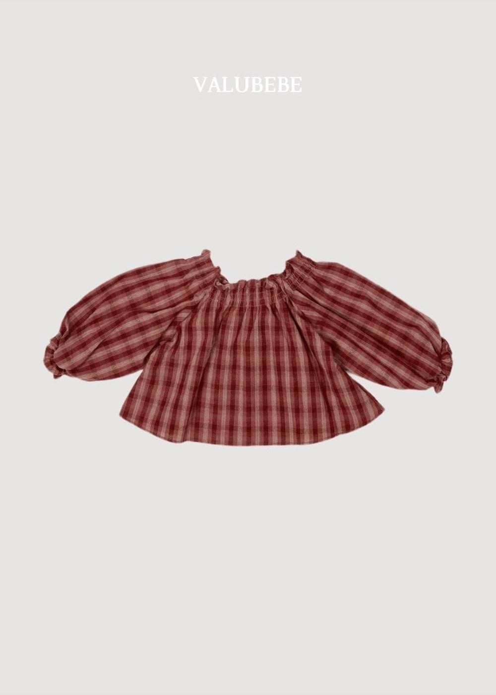 Dudi Check Smock Blouse [Valubebe]（2026AW） 5