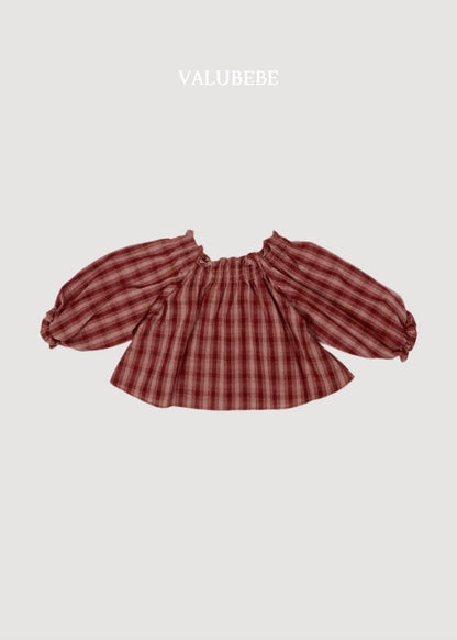 Dudi Check Smock Blouse [Valubebe]（2026AW） 5