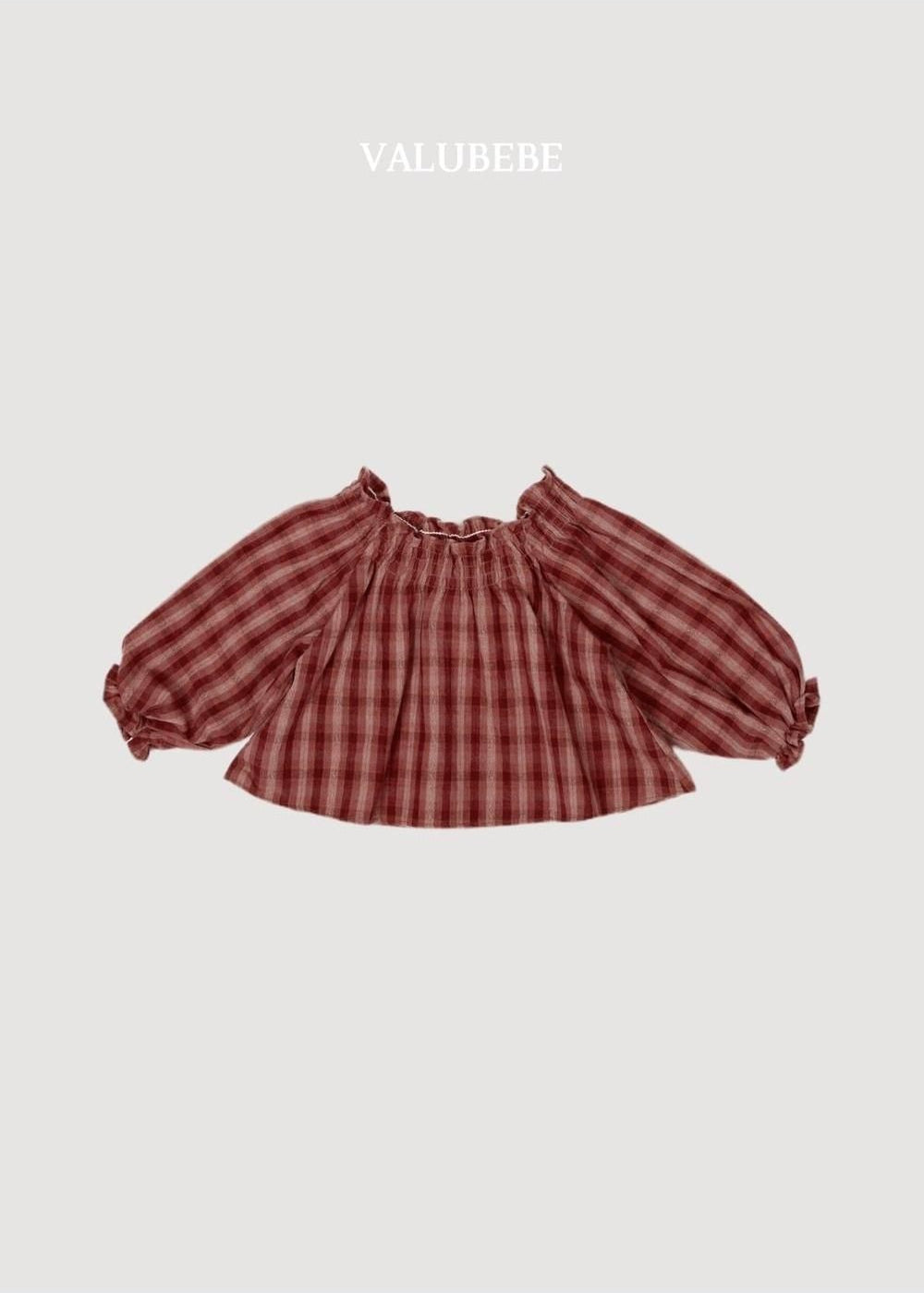 Dudi Check Smock Blouse [Valubebe]（2026AW） 6