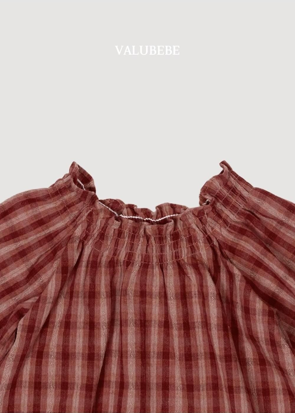 Dudi Check Smock Blouse [Valubebe]（2026AW） 7