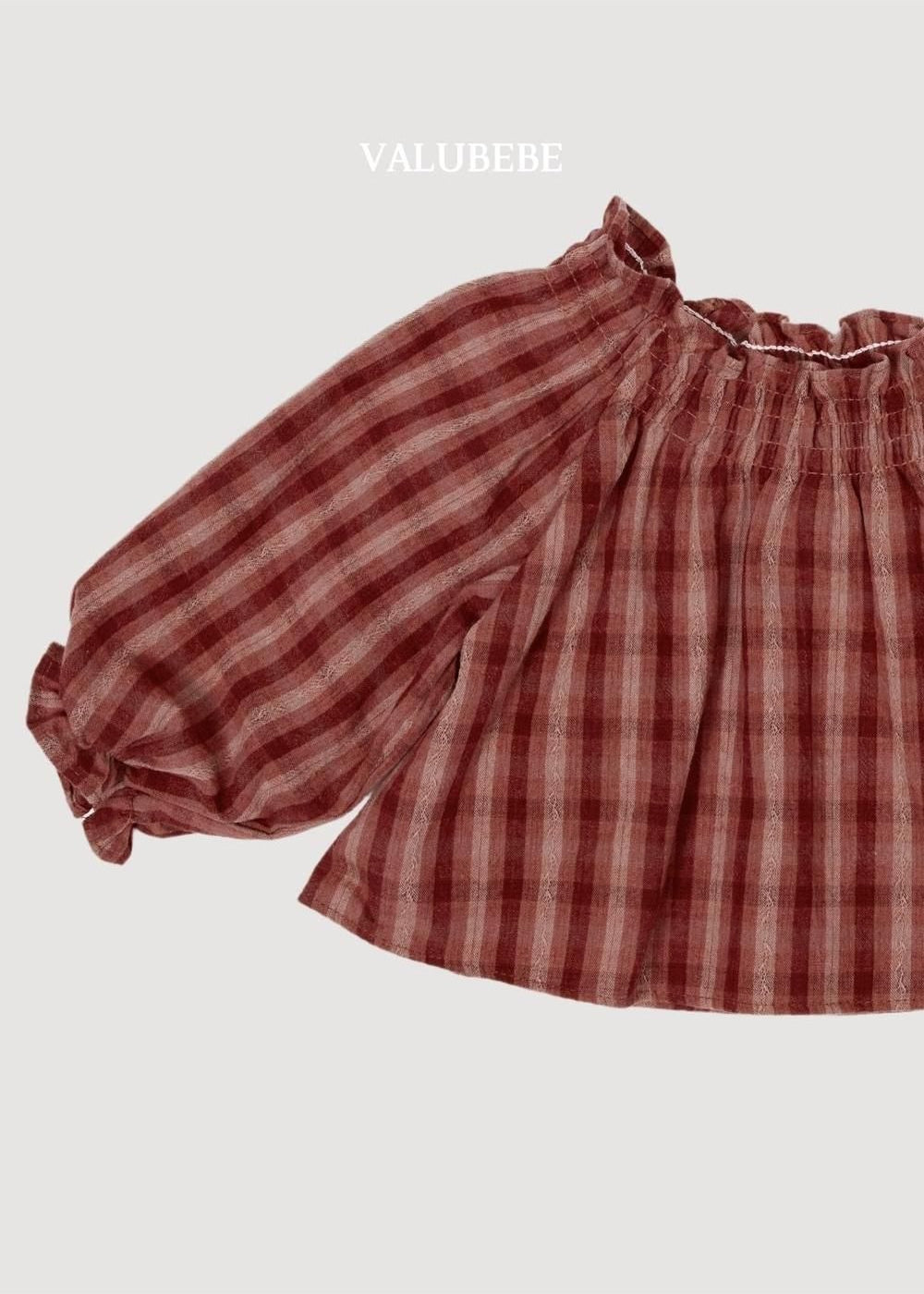 Dudi Check Smock Blouse [Valubebe]（2026AW） 8