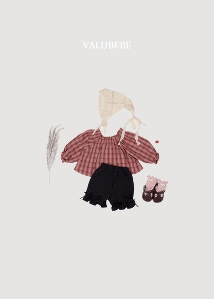 Dudi Check Smock Blouse [Valubebe]（2026AW） 12
