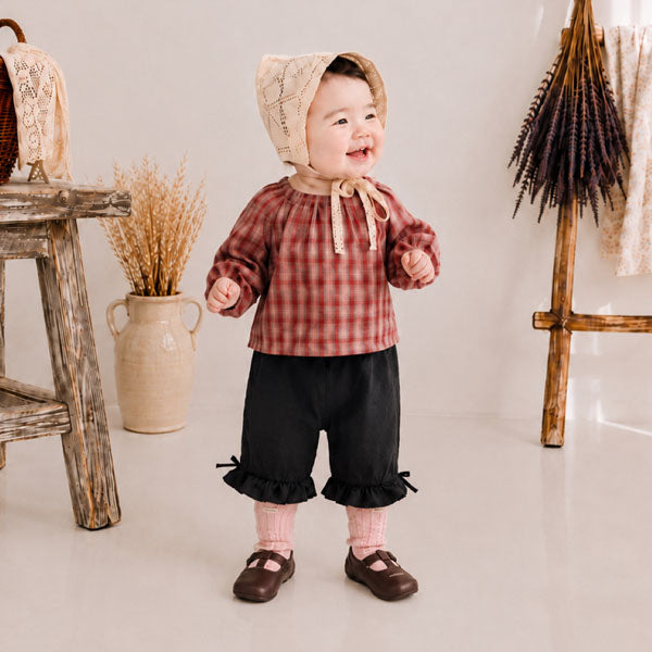 Dudi Check Smock Blouse [Valubebe]（2026AW） 2