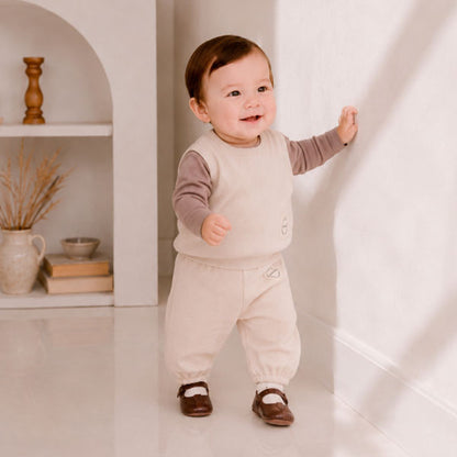 Honey Ribbed Jogger Pants [Valubebe]（2026AW） 1