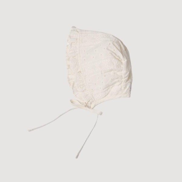 Miko Lace Bonnet Hat [Valubebe]（2026AW） 1