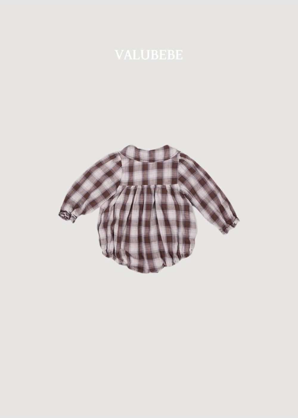 Check Ribbon Romper [Valubebe]（2026AW） 6