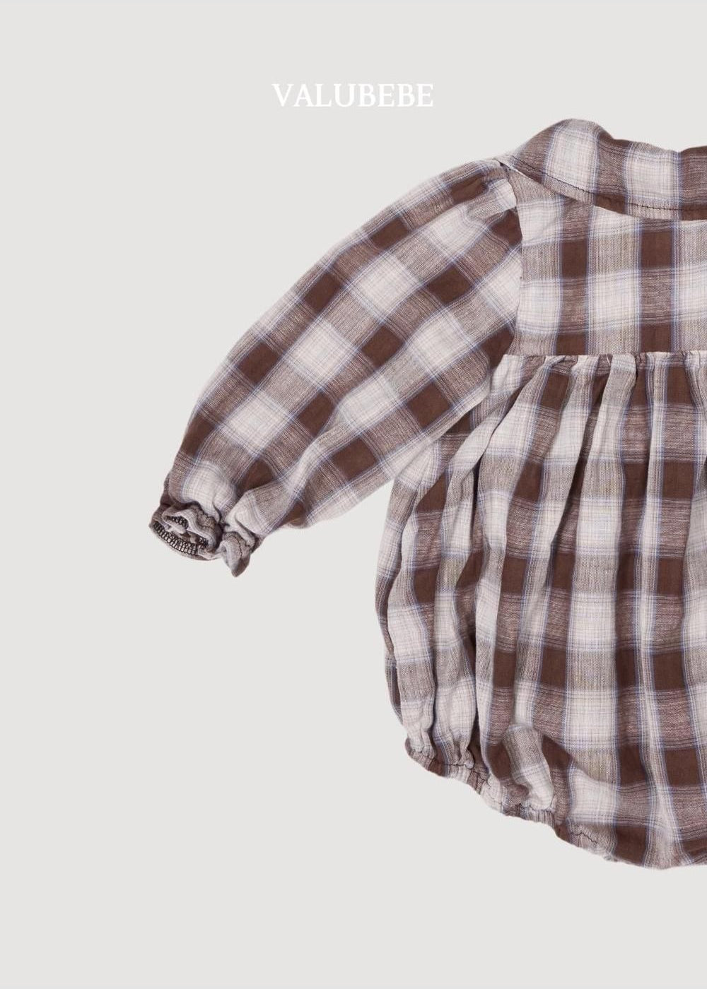 Check Ribbon Romper [Valubebe]（2026AW） 9