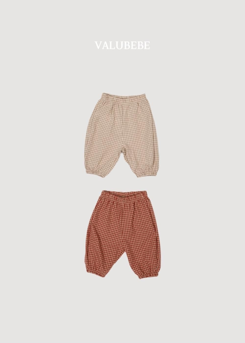 Autumn Embossed Pants Check [Valubebe]（2026AW） 3