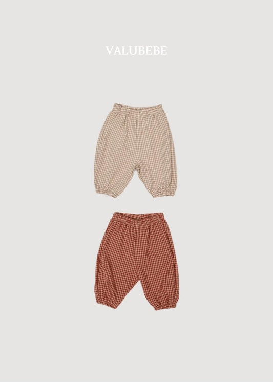 Autumn Embossed Pants Check [Valubebe]（2026AW） 3