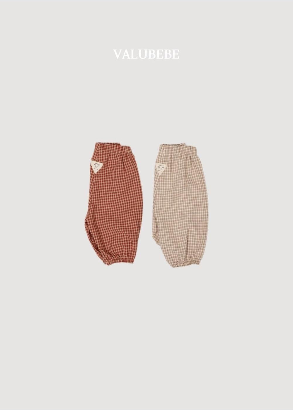 Autumn Embossed Pants Check [Valubebe]（2026AW） 4