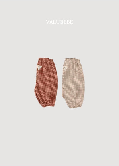 Autumn Embossed Pants Check [Valubebe]（2026AW） 4