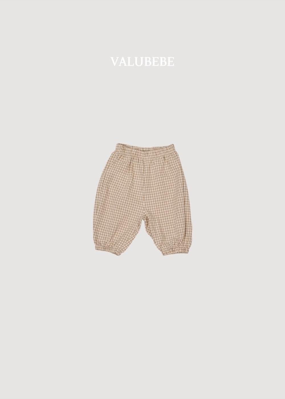 Autumn Embossed Pants Check [Valubebe]（2026AW） 5